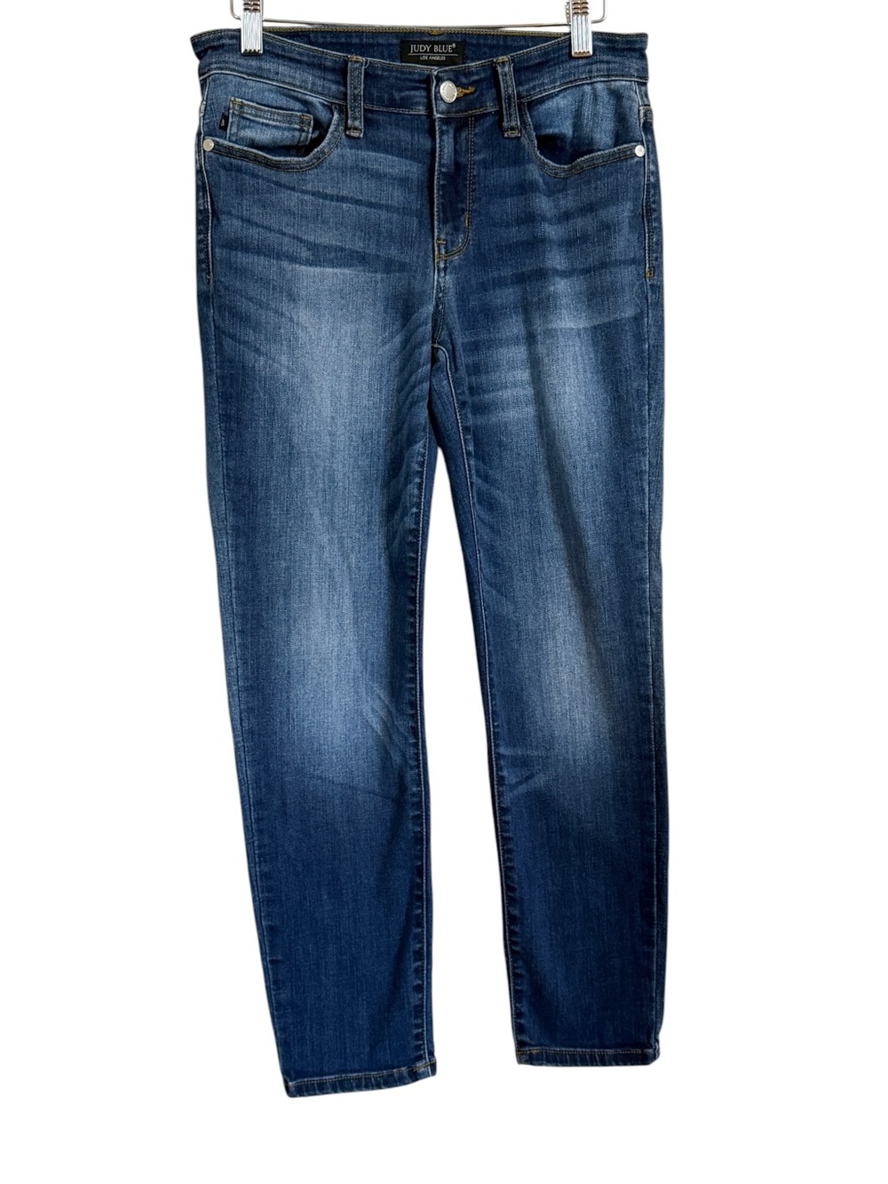 Judy Blue Relaxed Fit Straight Jeans Women’s 7/28 Medium Wash Stretch JB82103MD